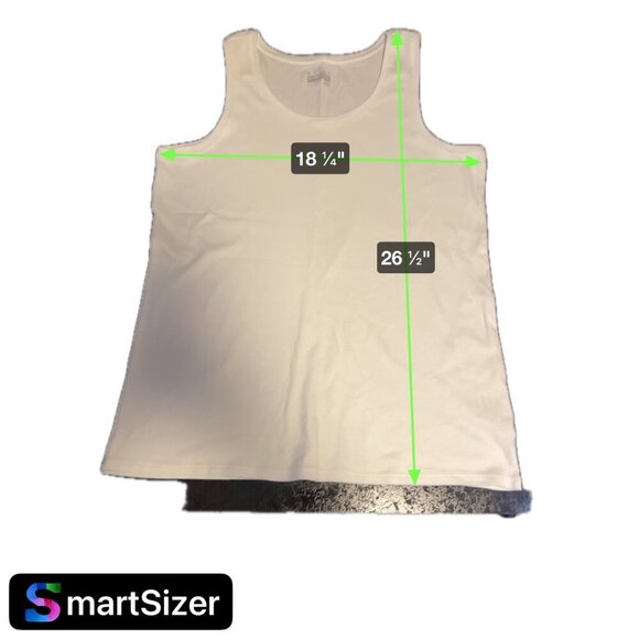Basic Editions White Sleeveless Tank T Shirt Sz M - Picture 7 of 7